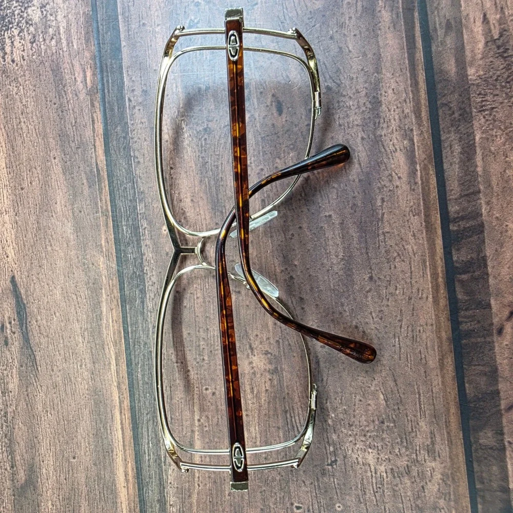 Christian Dior Vintage 2688 41 Butterfly Eyeglasses Gold Tortoise Shell Austria